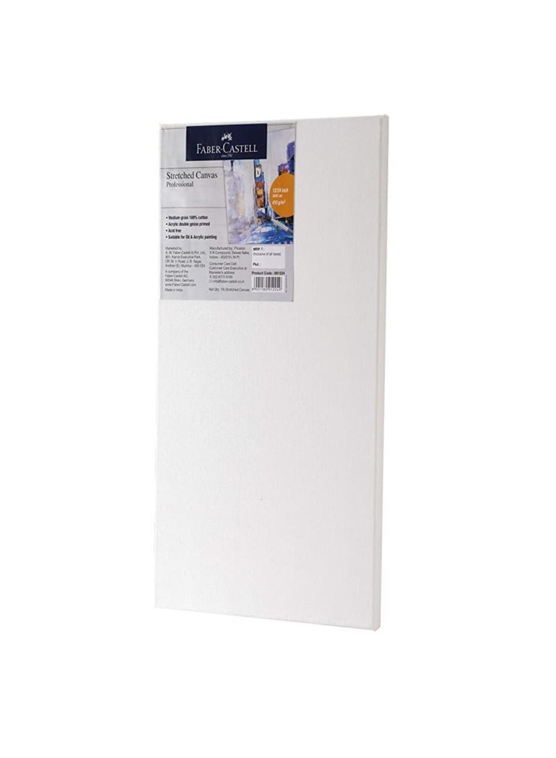 Faber-Castell Strectched Canvas 410Gsm 12X24(30.48X60.96 - cm) - Image 1
