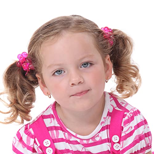 Expressions 16 PC Ponytail Balls Hair Elastics Collection Brightly Colored Ponytail Balls For Girls And Toddlers - Image 2