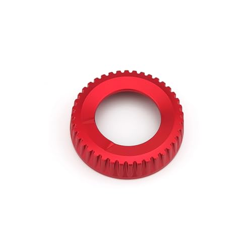 JUIVEEL Red Style Aluminum Car Snapin Design Gear Control Knob Cover Gear Shift Switch Knob Protective Cover Compatible with Kia EV6 Kia NIRO EV Kia Sportage NQ5 Accessories - Image 3