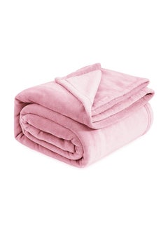 VAS COLLECTIONS VAS COLLECTIONS Premium Plush Summer Single Bed DoharAC Blanket 200 GSM Reversible Lightweight Cozy Soft for Bed Sofa Couch Travel Camping 225x150 cm Pink 