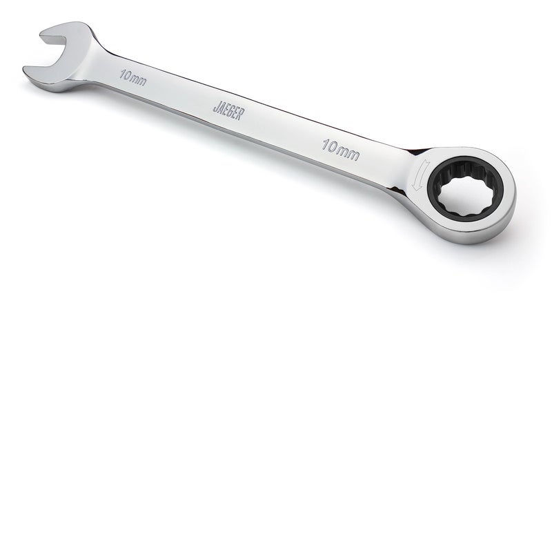 Jaeger 10 mm TIGHTSPOT Ratchet Wrench with Precision Movement and Hardened, Polished Steel for Projects with Metric Tight Spaces - Image 1