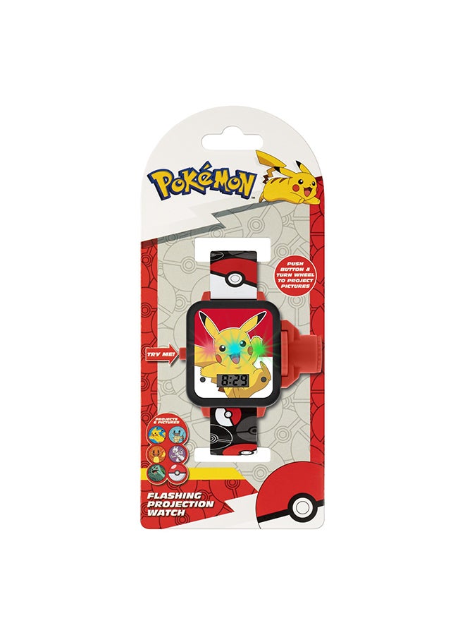 Disney Boys Digital Square Shape Silicone Wrist Watch - POK4280ARG - 32 Millimeter - Image 3