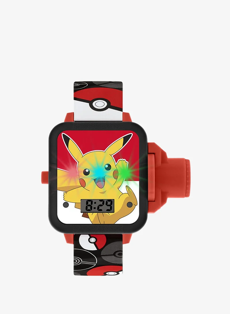 Disney Boys Digital Square Shape Silicone Wrist Watch - POK4280ARG - 32 Millimeter