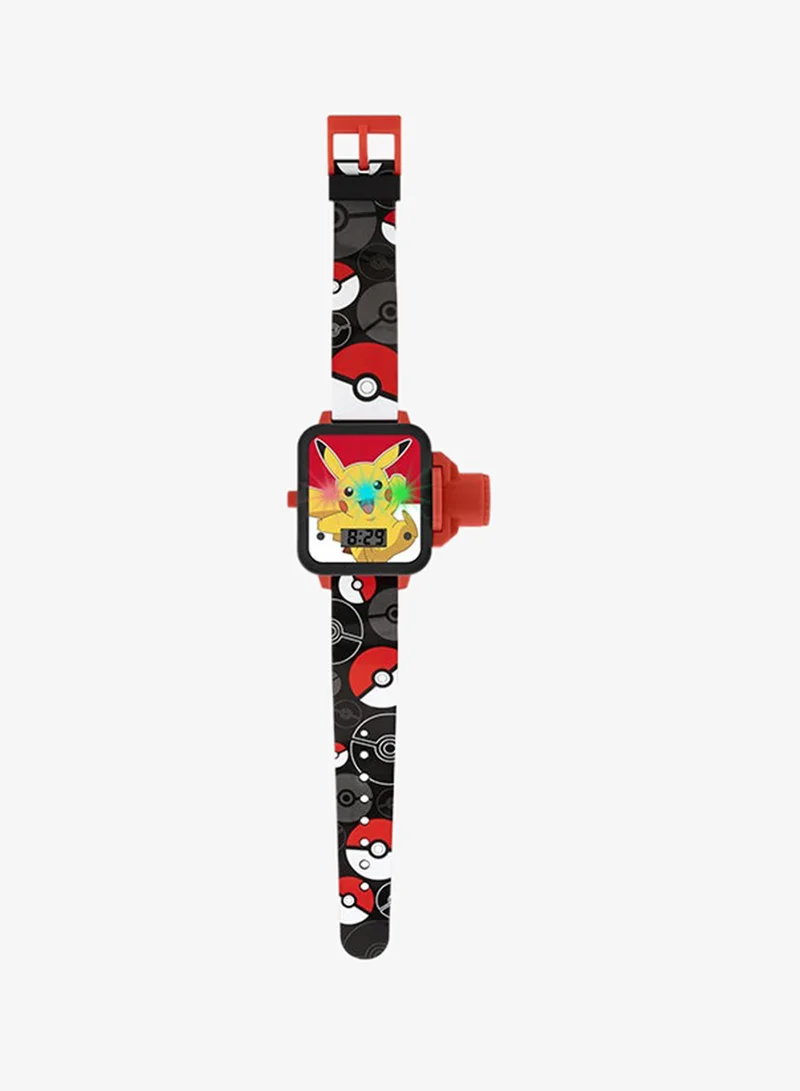 Disney Boys Digital Square Shape Silicone Wrist Watch - POK4280ARG - 32 Millimeter