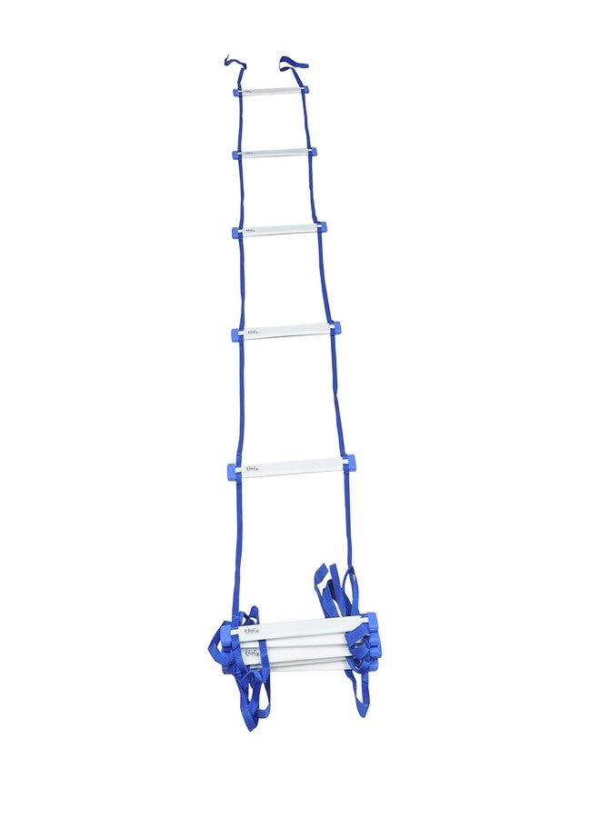 Fitfix® Premium Speed Flat and Heavy Fix Rungs Agility Ladder Track and Field Sports Training Football & Any Sports Super Speed Agility Drills (4 Meter, Flat White fix rungs Ladder Length 4 Meter - Image 5