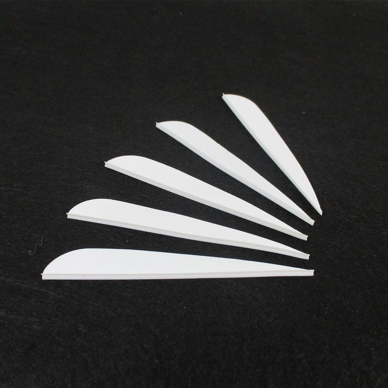 Letszhu Arrows Vanes 4 Inch Plastic Feather Fletching for DIY Archery Arrows 50 Pack… - Image 2