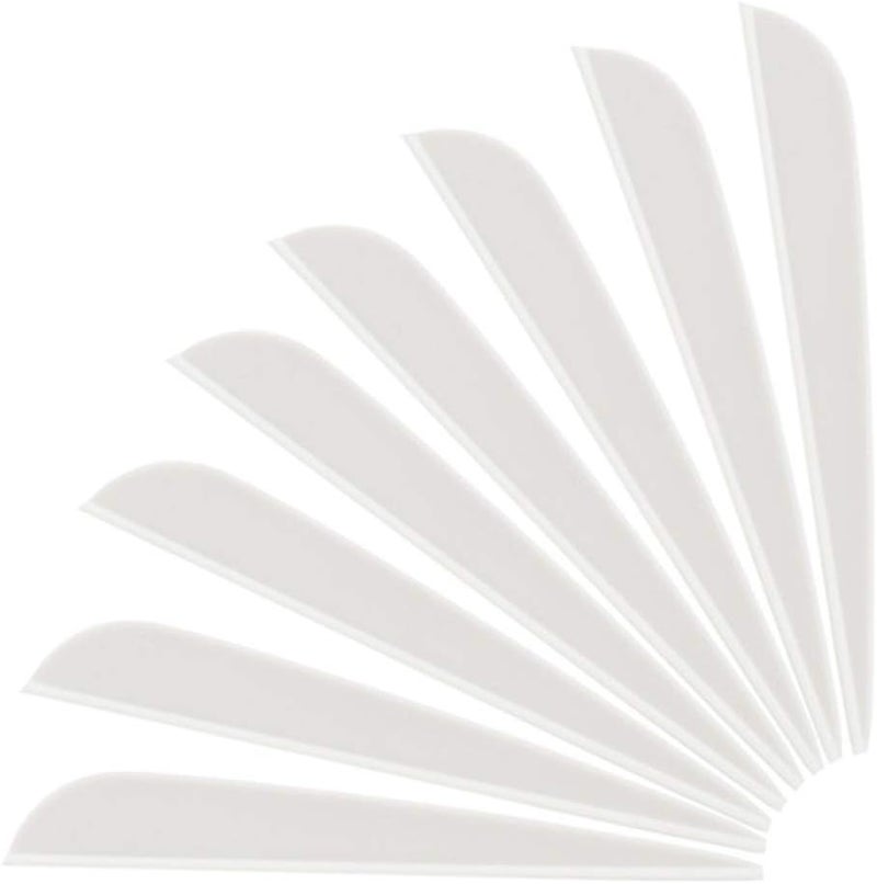 Letszhu Arrows Vanes 4 Inch Plastic Feather Fletching for DIY Archery Arrows 50 Pack… - Image 1