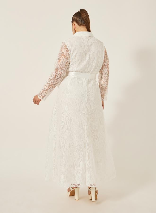 Styli Lace A-Line Dress  - Image 5