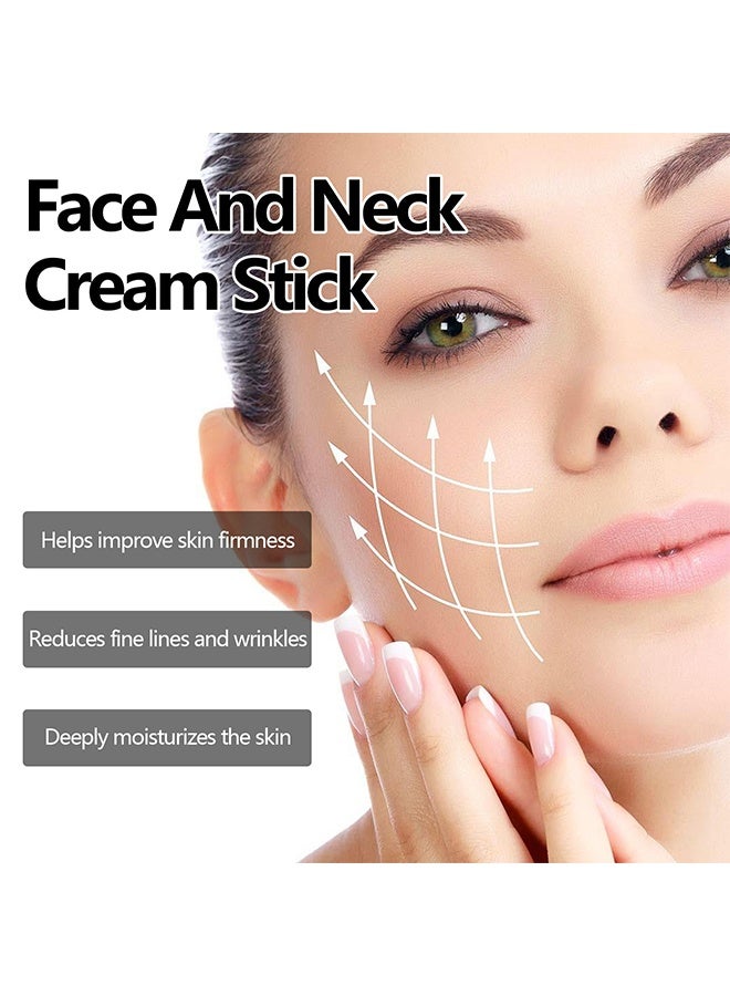 EELHOE Turmeric & Vitamin C Face and Neck Cream Stick, Neck Firming Cream, Smoothes Wrinkles Skin Tightening and Repair Cream for Reduce Double, Moisturizing Erase Fine Lines - Image 3