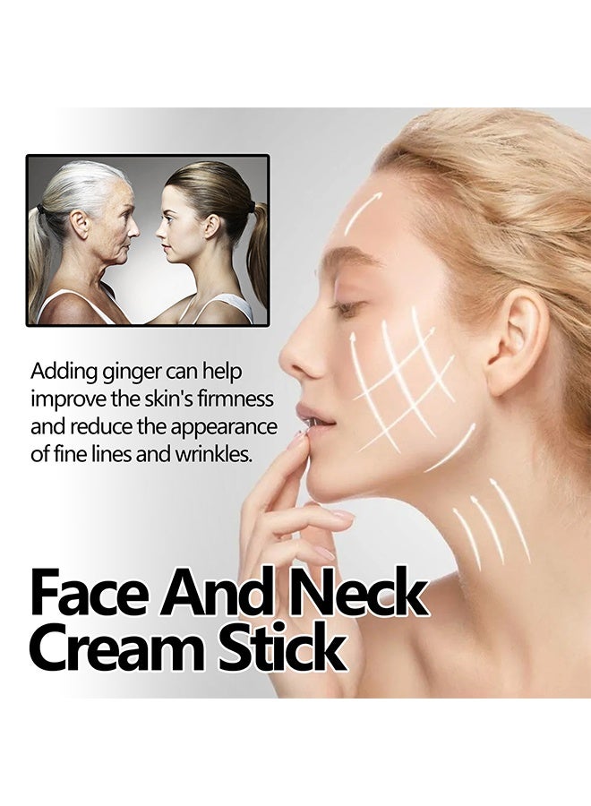 EELHOE Turmeric & Vitamin C Face and Neck Cream Stick, Neck Firming Cream, Smoothes Wrinkles Skin Tightening and Repair Cream for Reduce Double, Moisturizing Erase Fine Lines - Image 2