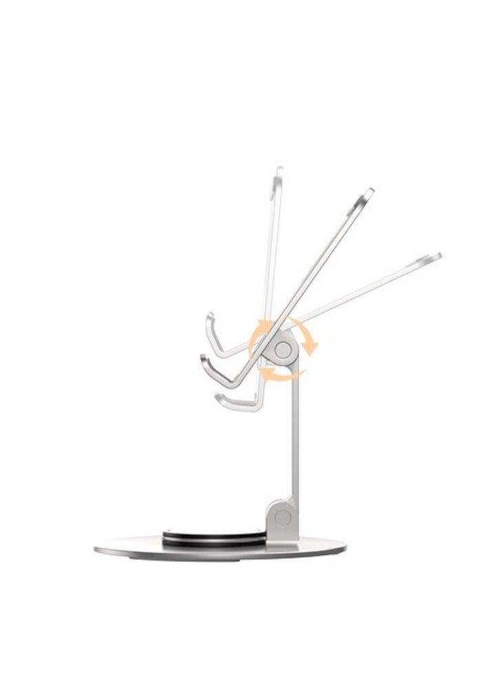 اليشمك حامل هاتف معدني، حامل هاتف محمول قابل للتعديل 360 درجة من سبائك الألومنيوم، حامل هاتف للهواتف المحمولة، حامل iPhone قابل للطي، حامل هاتف محمول متوافق مع iPhone وSamsung وRedmi وOneplus وiPad - Image 2