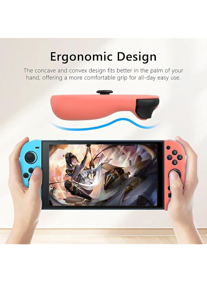 For Switch 2 Joy Con Controller Silicone Case (Orange Blue) - Image 4
