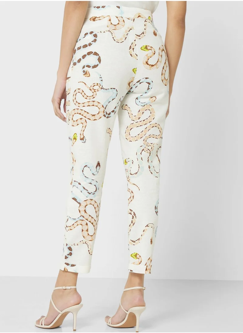 Never fully Dressed Printed High Waist Pants