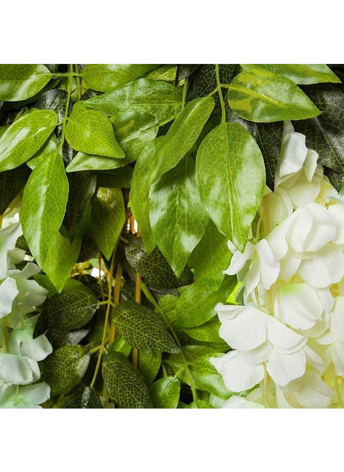 SUPER MARCHE SUPER MARCHE 2pcs 432 Inch Artificial Wisteria Vine Garland Silk Long Hanging Flowers for Home Wedding Party Decor Elegant Floral String for IndoorOutdoor Decoration  - Image 5
