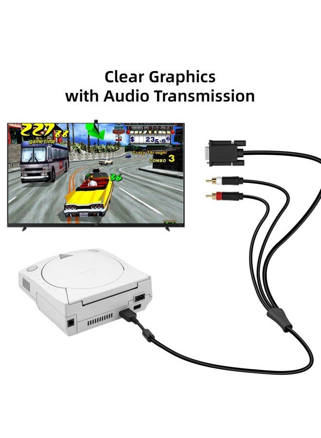 Mcbazel VGA AV Audio Video Cable for Sega Dreamcast - Image 4