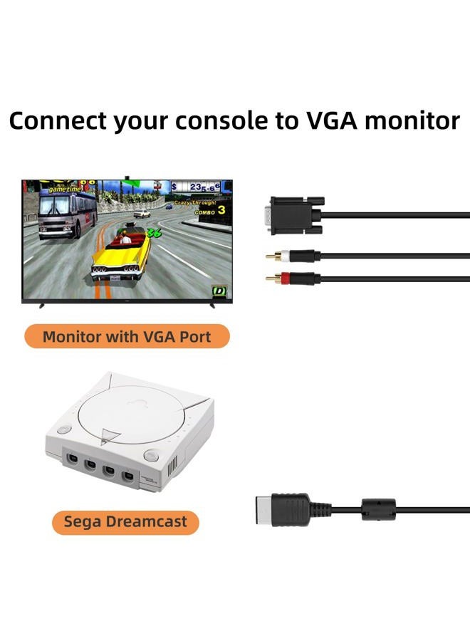 Mcbazel VGA AV Audio Video Cable for Sega Dreamcast - Image 3