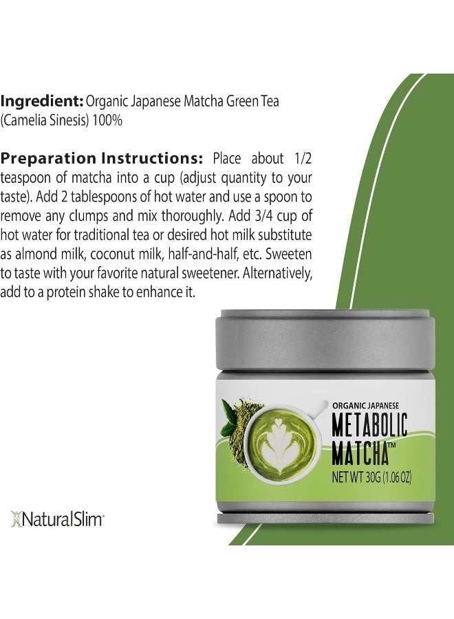Naturalslim Organic Metabolic Matcha Powder - Image 2