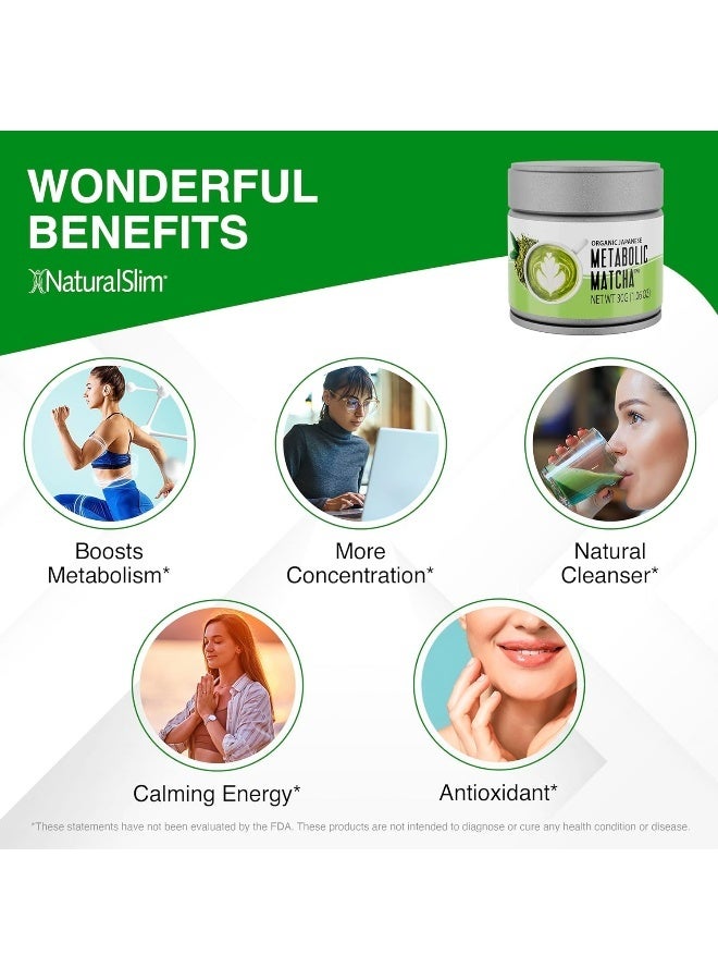 Naturalslim Organic Metabolic Matcha Powder - Image 3