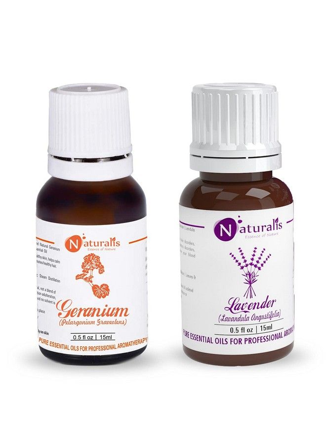 Naturalis Essential Oil Gift Pack Of 215Ml (Geranium Oil Lavender Oil) - Image 1