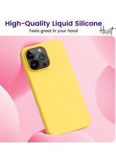 Houmt iPhone 15 Pro Case 6.1" Slim Liquid Silicone Soft Gel Rubber with 2X iPhone 15 Pro Screen Protector Shockproof Protective Phone Case Anti-Scratch Microfiber Lining for Apple iPhone 15 Pro  - Image 3