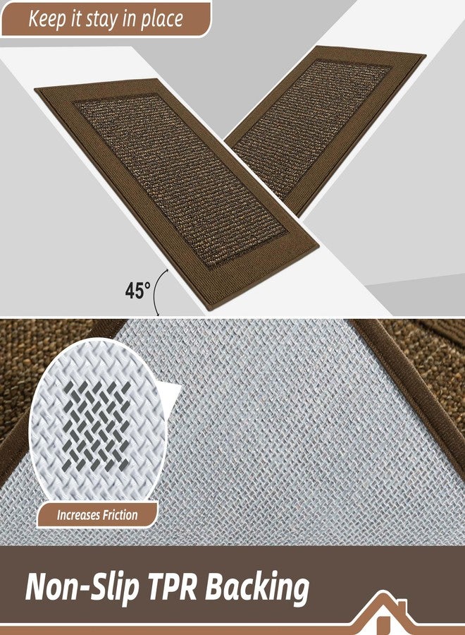 BEQHAUSE Indoor Door Mat 32" x 48", Dirt Trapper Door Mats Non-Slip Entryway Rugs Washable, Resist Dirt Absorbent Welcome Mat, Low Profile Floor Mats for Front Back Door and Entryway, Brown - Image 4