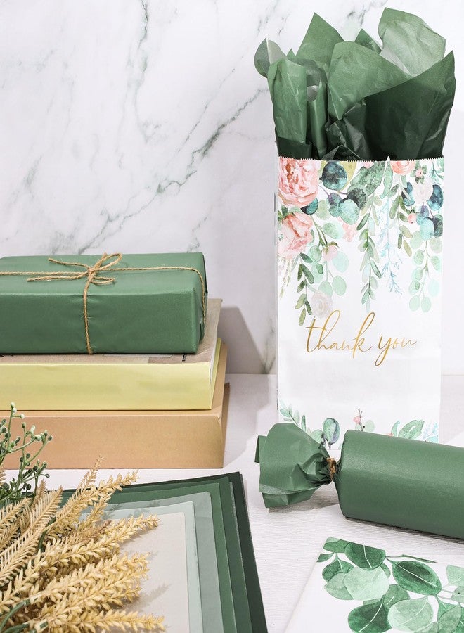 Whaline 90 Sheet Sage Green Tissue Paper Bulk Gradient Green Gift Wrapping Paper 13.8 x 19.7 Inch Forest Willow Colors Assorted Craft Tissue Paper for Gift Bags Baby Shower Wedding Birthday Party - Image 5