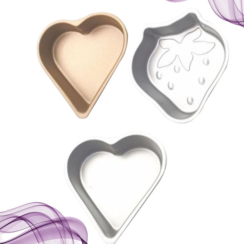 6 pcs Mini Cake Mold Baking Tray Cake Baking Pan DIY Cake Baking Tray Household Bakeware Pudding Mold (Random Pattern) - Image 4