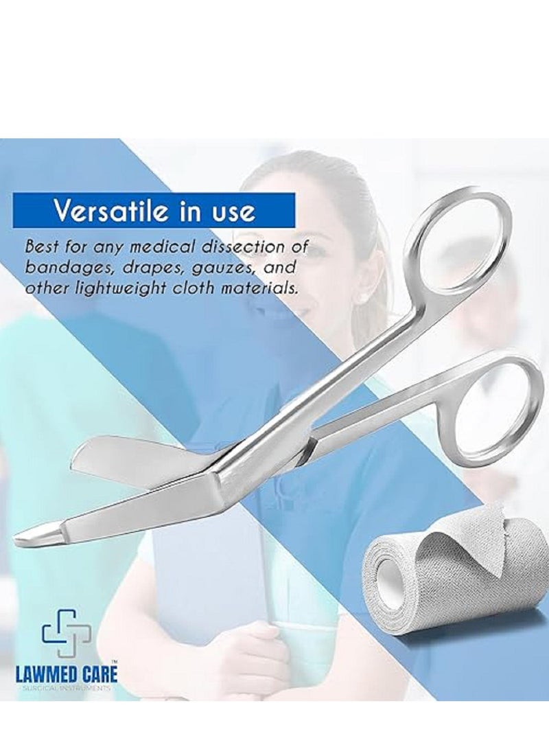 Bandage Scissors-Safety Bandage And  Trauma Shears-Stainless Steel Professional Scissors For First Aid Utility-Medical Care & Home Nursing - Image 5