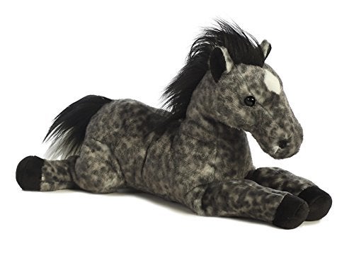 Aurora Adorable Flopsie Jack Stuffed Animal Playful Ease Timeless Companions Gray 12 Inches - Image 1