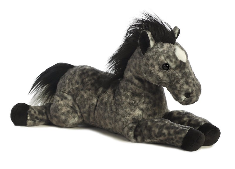 Aurora Adorable Flopsie Jack Stuffed Animal Playful Ease Timeless Companions Gray 12 Inches - Image 2