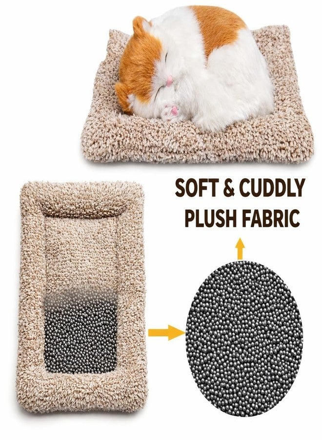 DOEASY Cute Sleeping Cat Plush Toy – Realistic Synthetic Fur Kitten Figurine for Car Dashboard, Home, Bedroom & Office Desk Decor | Soft Stuffed Animal | Adorable Gift for Kids, Girls & Cat Lovers - Image 4