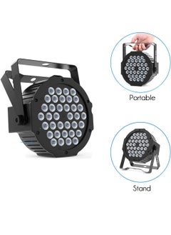 Yuwell 2 Pcs RGB Stage Lighting 36 LED Dj Par Lights Uplighting For Events Sound Activated Remote And DMX Control, RGB Disco Par Light For Wedding, Party, Concert And Festival  - Image 3