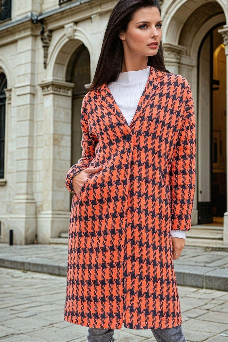 Weshaya Coat Women Orange - Image 1