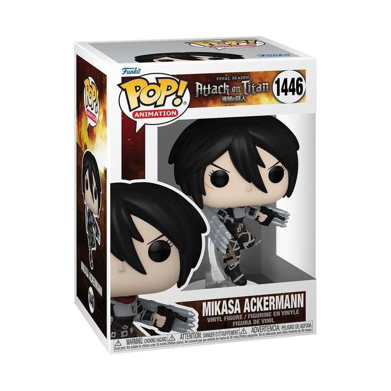 Funko فانكو بوب! أنيميشن: هجوم العمالقة - ميكاسا أكرمان - تمثال فينيل قابل للجمع - فكرة هدية - منتجات رسمية - للأطفال والبالغين - عشاق الأنمي - تمثال لجمع المعروضات - Image 1