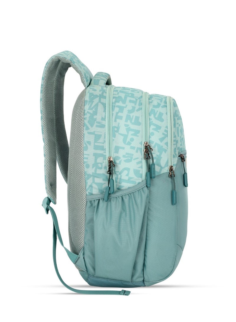 AMERICAN TOURISTER Alden 15.6" Laptop Backpack Polyester 32L Capacity, Aqua|Spacious Interior|Front Pocket Compartment|Water Repellent Material|Ergo Back & Shoulder|Adjustable Strap|Bottle Holder - 1 Year International Warranty - Image 3