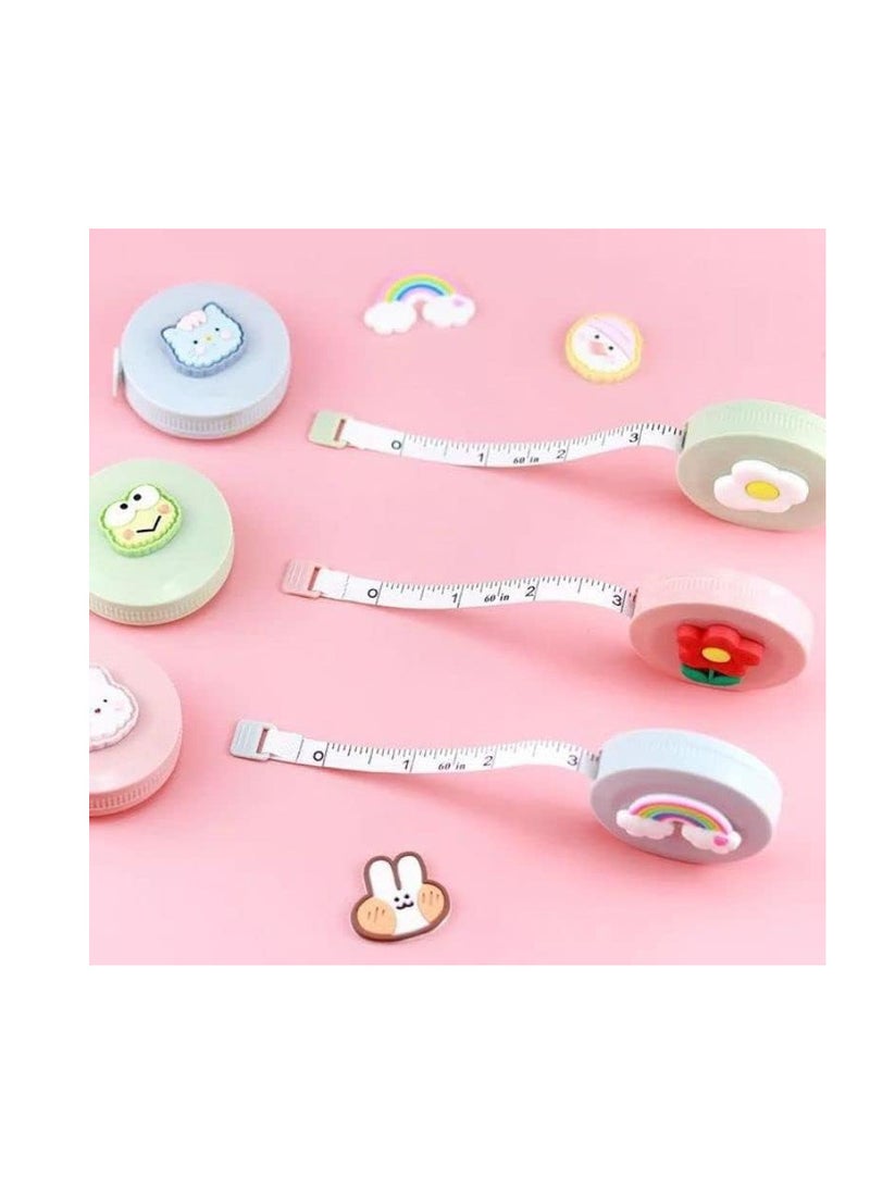 Generic Small measuring tape portable measuring tape waist measuring tape  multi purpose measuring tape length 1.5 meters  2 PCs  multicolor from Rana store  - Image 4