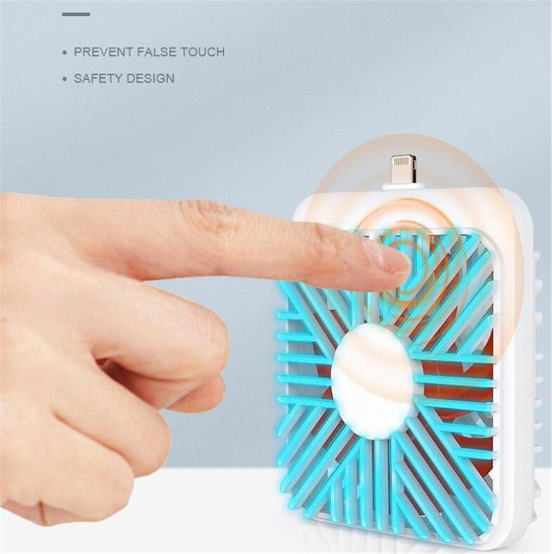 comfrt Mobile Phone Fan with Lanyard, Portable Cell Phone Fan Mini USB Fan Cooling Fan, Women Men Personal Fan Office Outdoor Travel Handheld Fans for iPhone/iPad/Android Micro-USB/Type-C Port (Micro-USB) - Image 5