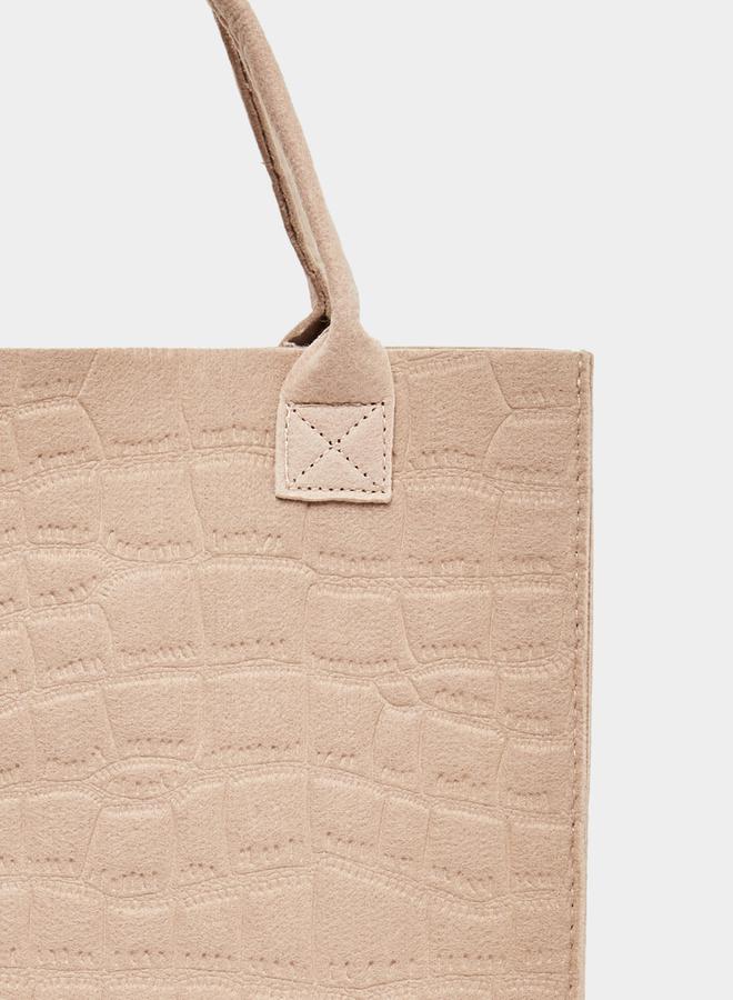 Styli Textured Square Shoulder Bag - Image 4