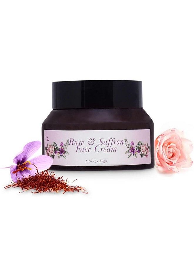QAADU Rose & Saffron Face Cream For Fine Lines Wrinkles And Patchy Complexion ; Essential Oils Helps Reduce Black & White Heads Suitable For All Skin Type ; 50G.  - Image 2