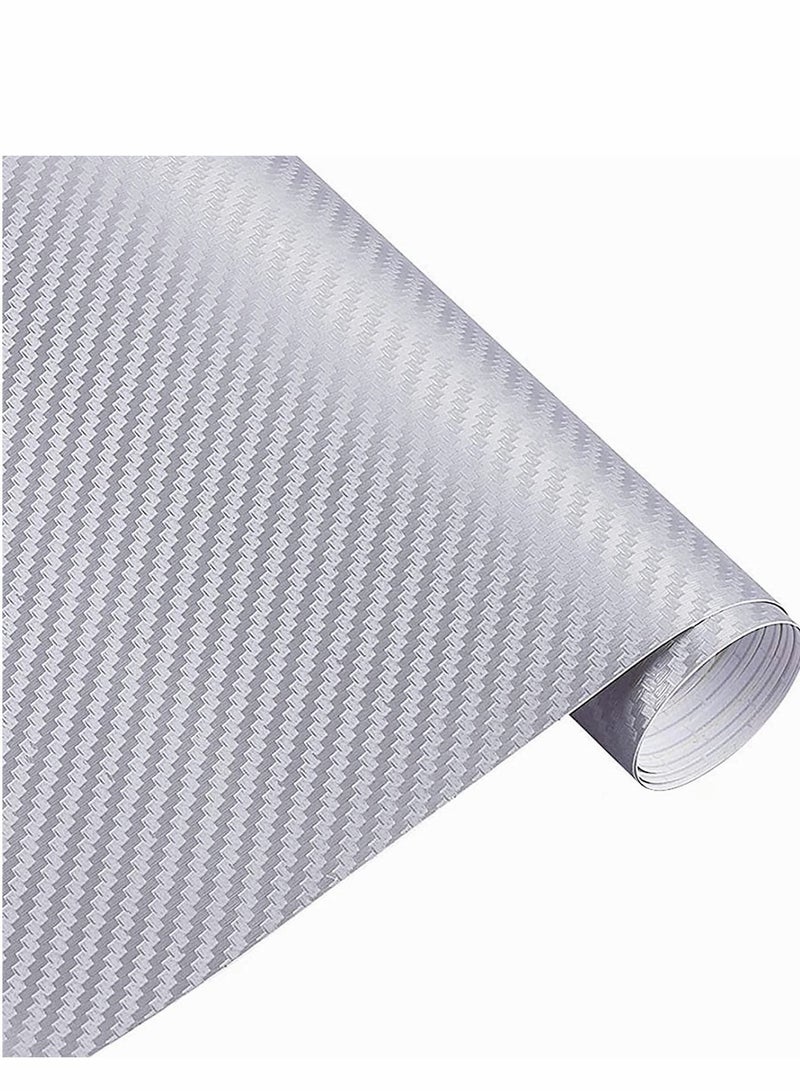 Excefore 2PCS Carbon Fiber Vinyl Wrap for Cars DIY Sheet Roll Film Sticker Decal Adhesive Auto 3D Decoration Car Motorcycle Interior Exterior - Image 5