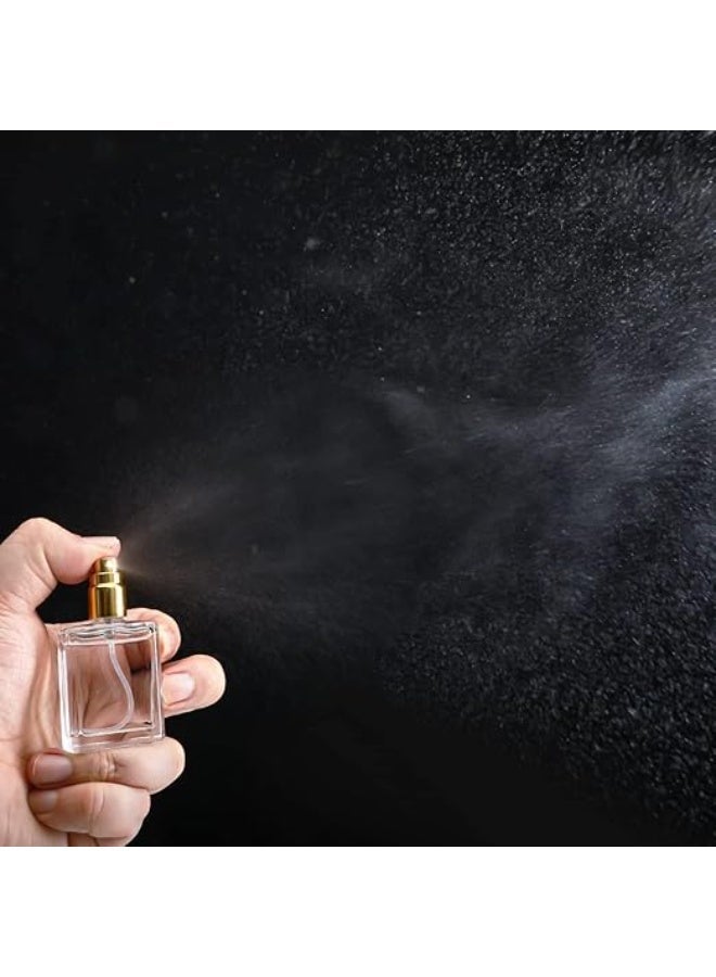 ChicAbode 12pcs Clear Perfume Spray Bottles 15ml Glass Fine Mist Sprayer Empty Spray Bottles Refillable Container Perfume Atomizer for Cleaning, Essential Oil, Liquid - Image 3