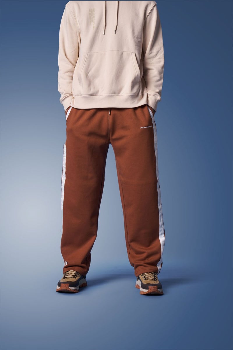Bonkers Corner Brown Sporty Straight Fit Pants for Men's - Image 2