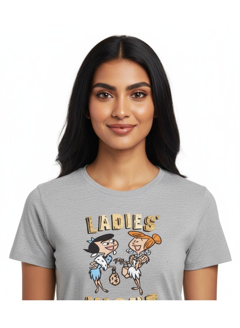 Flintstones تي شيرت نسائي فلينتستونز R/N S/S ZC - Image 4