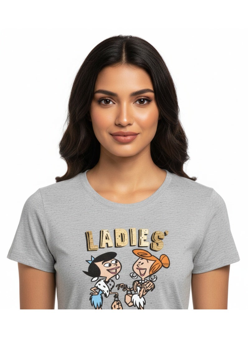 Flintstones تي شيرت نسائي فلينتستونز R/N S/S ZC - Image 2