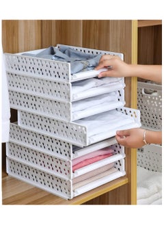 Wardrobe Clothes Storage Organizer Stackable Drawers Style Folding Clothes Storage Tray for Wardrobe (Small) - pzsku/Z435A7CE2E959C3DF2256Z/45/_/1706710015/9d6dc745-953f-42d9-8881-ab14762a0636