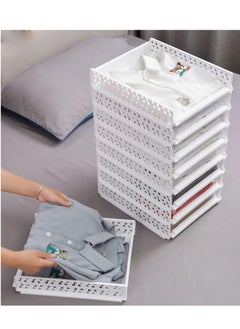 Wardrobe Clothes Storage Organizer Stackable Drawers Style Folding Clothes Storage Tray for Wardrobe (Small) - pzsku/Z435A7CE2E959C3DF2256Z/45/_/1706710065/8ccc6c58-3b4c-47da-b3cb-6a34a7dfb274