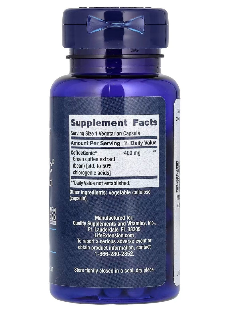 لايف إكستنشن Life Extension, CoffeeGenic, مستخلص القهوة الخضراء، 400 ملغ، 90 كبسولة نباتية - Image 2