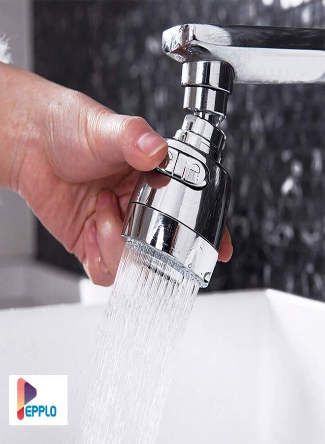 pepplo Faucet Tap Head 180 Degree Swivel Sprayer Water Saving Faucet for Kitchen Aerator Fit on 18mm - 22mm - Image 4