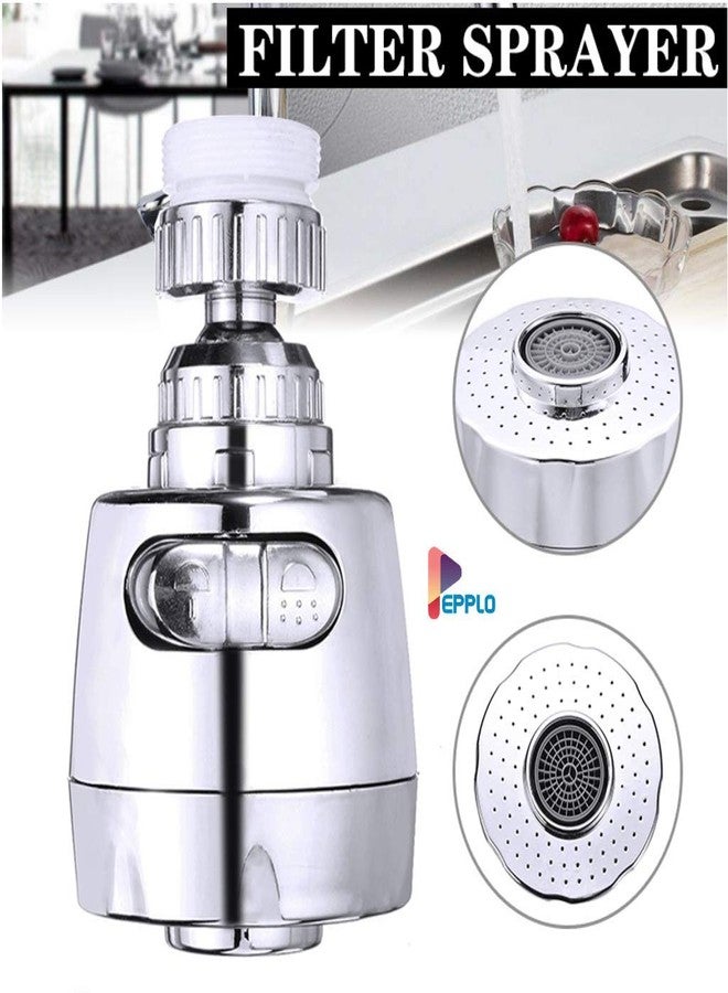 pepplo Faucet Tap Head 180 Degree Swivel Sprayer Water Saving Faucet for Kitchen Aerator Fit on 18mm - 22mm - Image 3