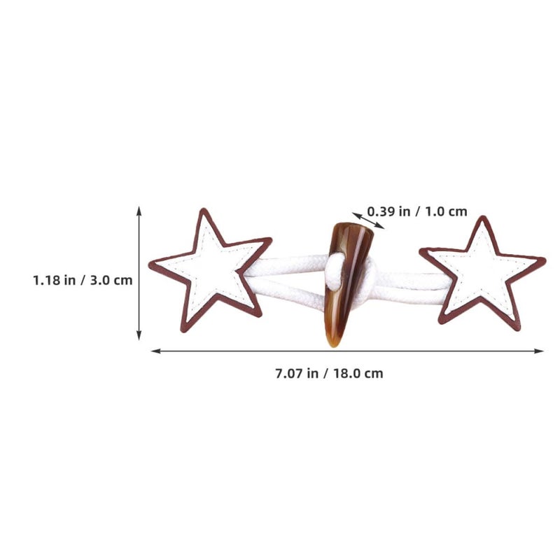 Leather Toggle Buttons 6 Pairs Horn Coat Clothes Replacement Sewing Craft Supplies - Image 3